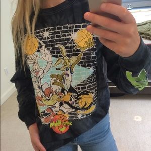 Long sleeve space jam shirt